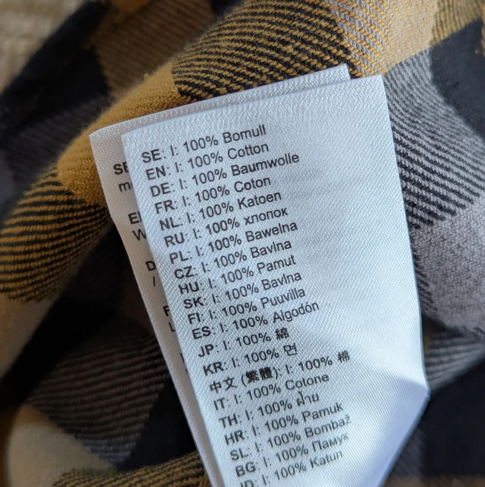 Fjallraven Skog Slim fit flannel XXL NWT - Picture 7 of 7